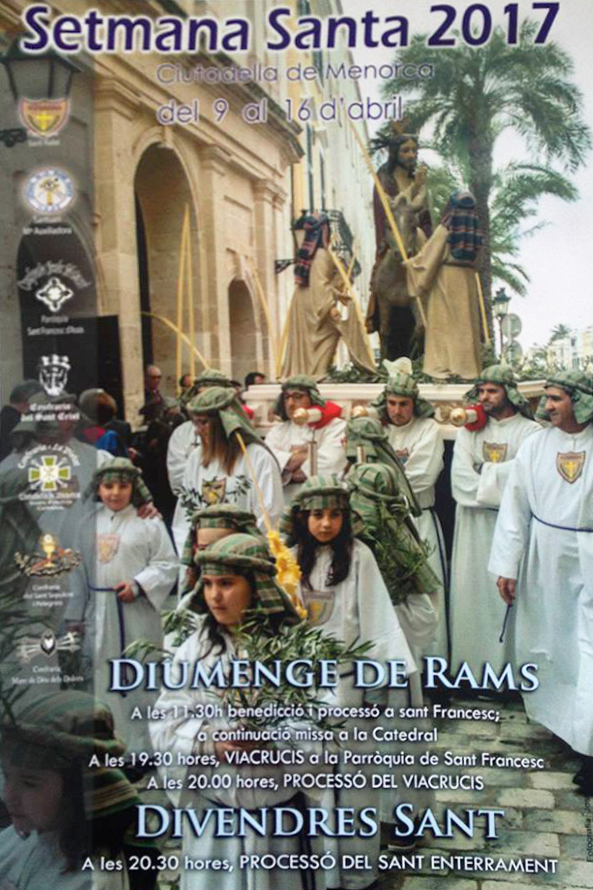 Semana Santa en Ciutadella de Menorca 2017 Ciutadella de Menorca / 
Ciudadela de Menorca